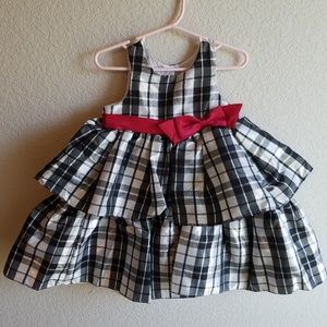 Cherokee Toddler Girls Plaid Holiday Dress